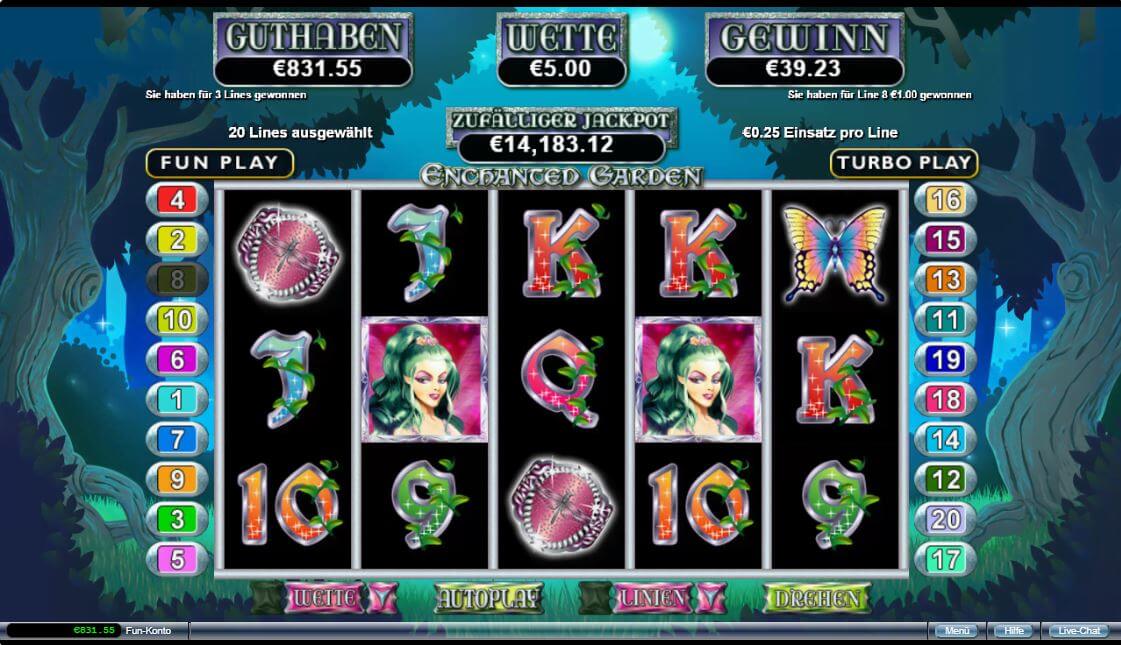 Enchanted Garden Online Slot Special Features 